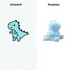 Peluche Dinosaure Personnalisée, Coussin en Peluche Mignon et Doux, Jouet en Peluche pour Enfants