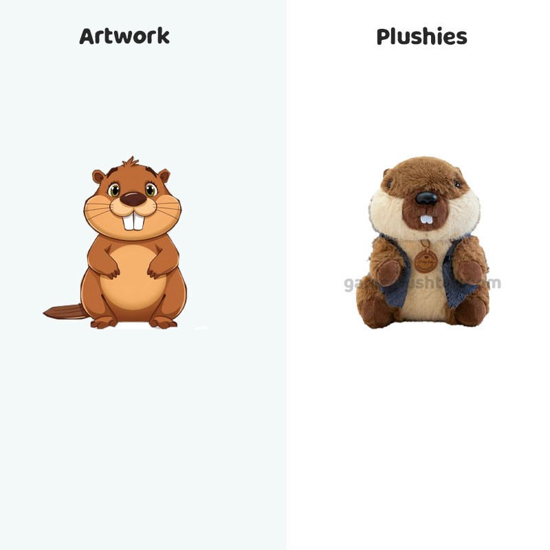 Fabricante de peluches personalizados al por mayor Marmota marrón de peluche de dibujos animados suaves