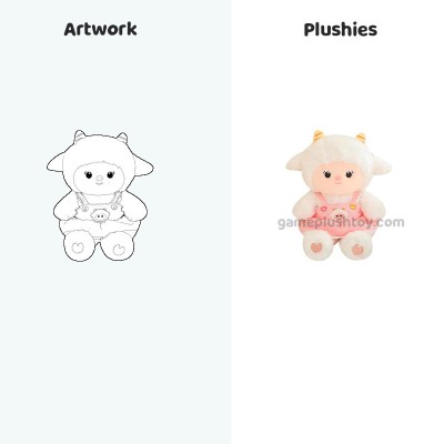 Peluche de oveja de dibujos animados, juguete de peluche personalizado, fabricante de juguetes, regalo de cumpleaños