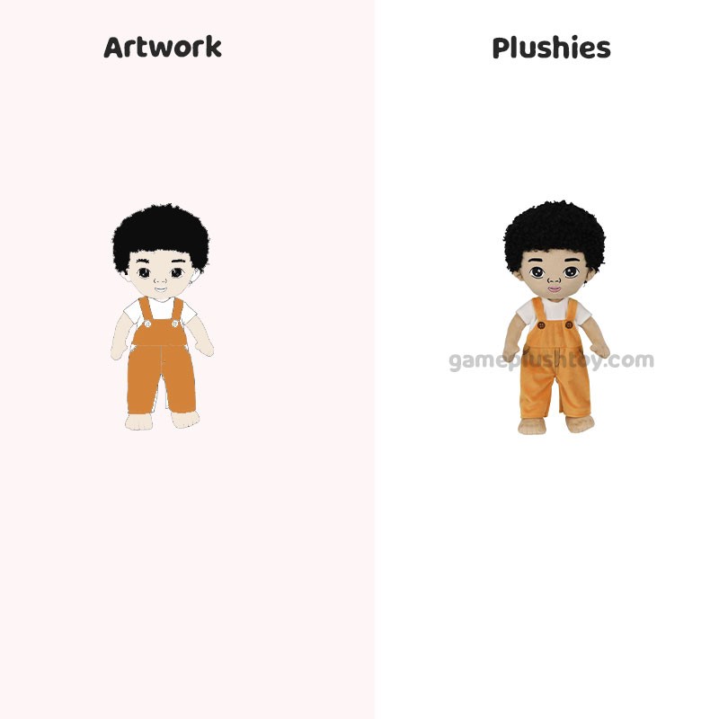 Poupée en peluche africaine douce, jouet en peluche avec différentes teintes de peau pour enfants