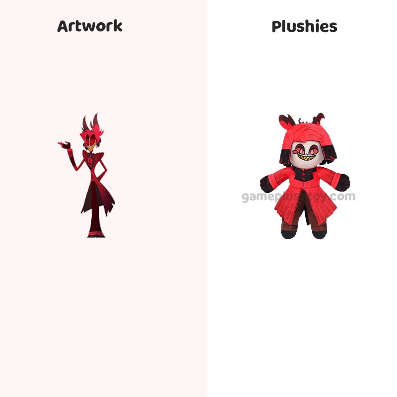 Personaje de anime de peluche al por mayor Alastor Hazbin Hotel Muñeco de peluche suave de dibujos animados