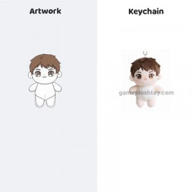 Llavero de peluche Mini Idol, personalizable, juguete periférico de peluche de celebridad, mini ídolo de dibujos animados