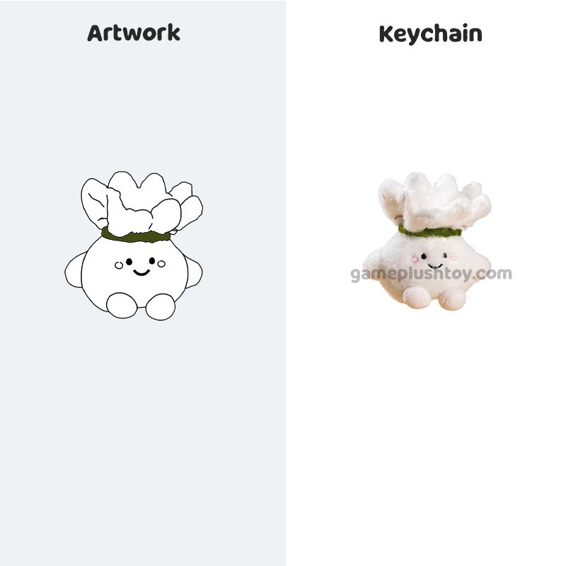 Plush Toy Keychain Supplier Customized Creative Cartoon Badminton Keychain