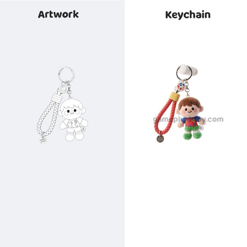 Porte-clés mini peluche personnalisé 2026, pendentif joueur de football en peluche, cadeau commémoratif