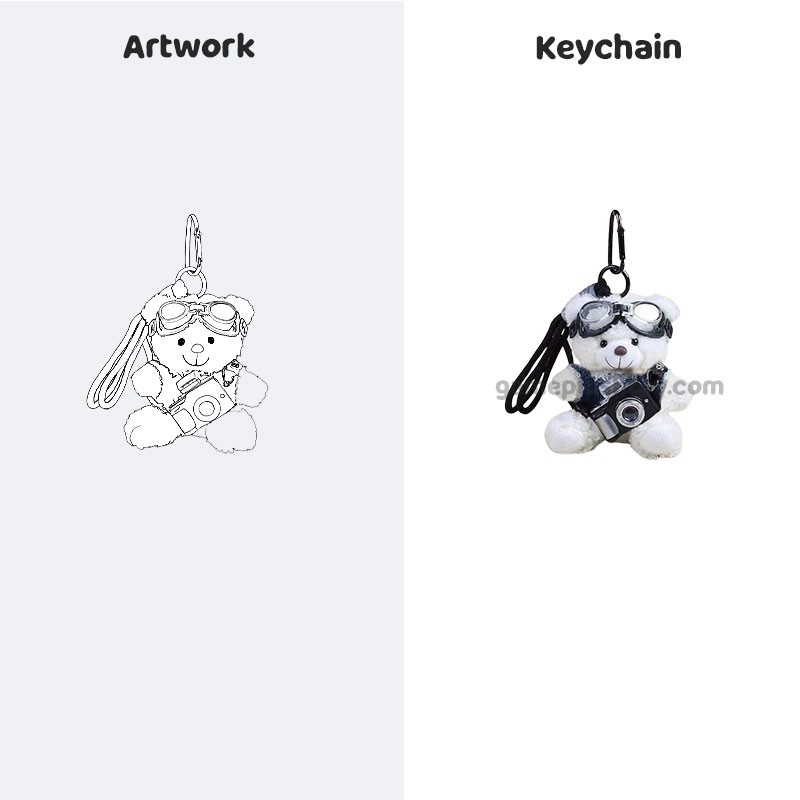 how to get Custom Plush Keychain