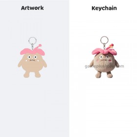 Producción de llaveros de peluche Diseño único de llavero 3D para accesorios personalizados