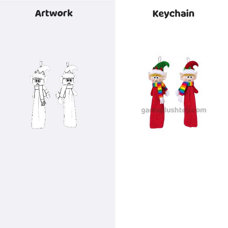 Custom Christmas Keychain