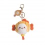Porte-clés en peluche animal personnalisé, pendentif lanterne poisson de dessin animé pour sac à dos