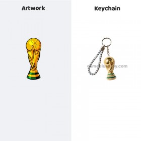 Porte-clés trophée en peluche personnalisé, pendentif en peluche et cadeau souvenir