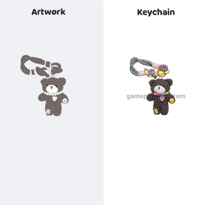 Llavero de oso de peluche personalizable, bonito colgante de muñeca y accesorio para pareja