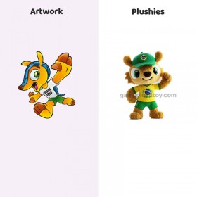 Mascotte en peluche personnalisée, mascotte de football mondiale 2026, jouet doux