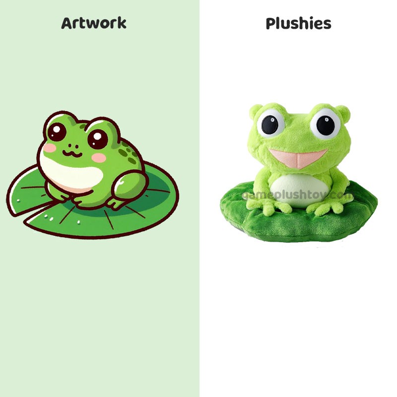 Peluche Grenouille Personnalisée, Douce et Conçue par un Fabricant Expert de Peluches Animalières