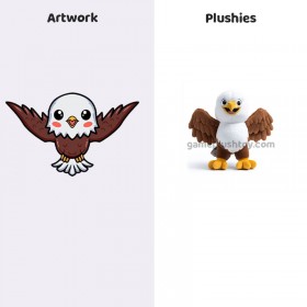 Individuell gestaltete Plüschtiere, Adler, weiche Stofftiere, personalisierte Plüschtierhersteller