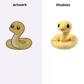 Peluche Serpent Mascotte Personnalisée, Peluche Câline Cadeau, Jouet en Peluche Animal Serpent Peluche