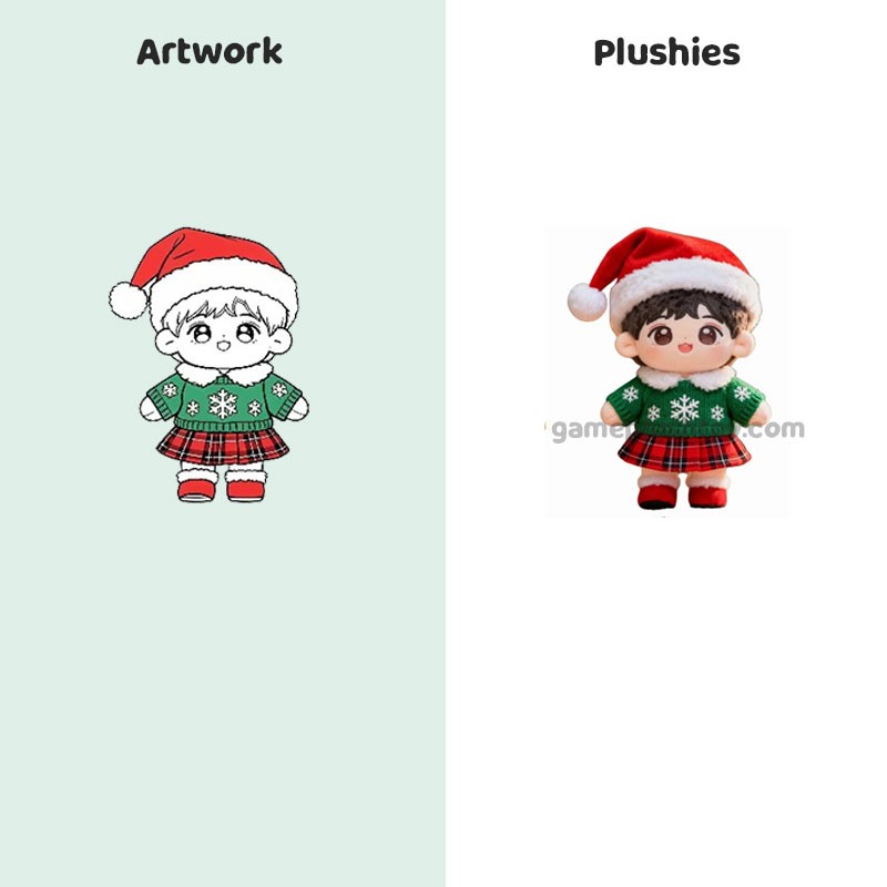 Accesorios para muñecas navideñas, accesorios de moda personalizados para fotografía