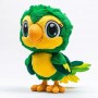 Peluche perroquet personnalisée, conception d'animal en peluche sur mesure, fabricant de jouets en peluche OEM