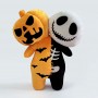Halloween Pumpkin Skull Plush Spooky Plush Toy for Kids & Home Décor