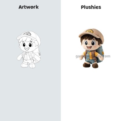 Muñeco de peluche de ídolo personalizado, fabricante de peluches de anime, precio bajo, lindo juguete de peluche