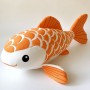 Peluche de mascota de pez, fabricante profesional de peluches con logotipo OEM/ODM