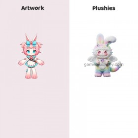 Peluche Animal avec Ailes Fantastiques, Rembourrage en Coton PP et Doublure en Filet - Cadeau pour Enfants