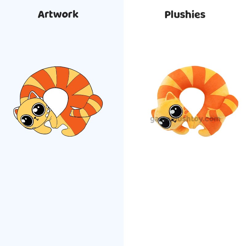 Articles promotionnels en peluche pour entreprises&nbsp;: coussin en peluche en forme de U et masque pour les yeux personnalisables