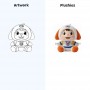 how to get Customized Cartoon Dog Plush Vinyl Doll