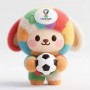 Mascota de peluche personalizada, juguete de vinilo de la mascota del fútbol mundial 2026, OEM/ODM