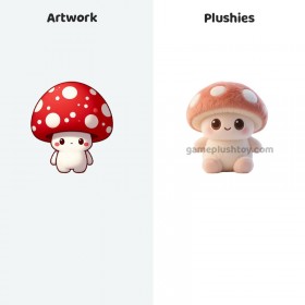 Muñeco de peluche de hongo, mascota corporativa, regalo ODM/OEM, fabricante de peluche suave