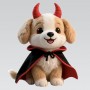 Fabricant de peluches personnalisées - Poupée en peluche Chiot Diable personnalisée avec cape rouge