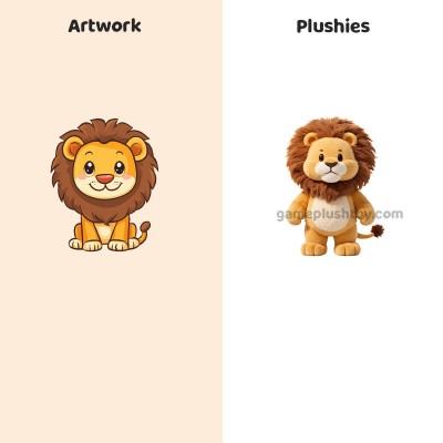 León de peluche suave para niños, regalos de Navidad y cumpleaños.