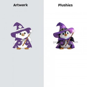 Peluche Magicien Personnalisée - Animal en Peluche Doux et Magique - Fabricant de Peluches Personnalisées