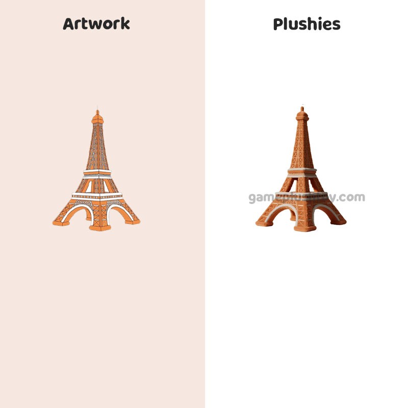 how to get Landmark Plush Toy ODM Eiffel Tower