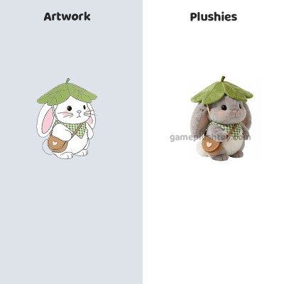 Cadeaux personnalisés en peluche - Lapin style forêt (ODM/OEM)