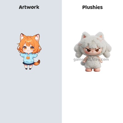 스탠드업 봉제 동물 맞춤형 PVC 얼굴 봉제 동물