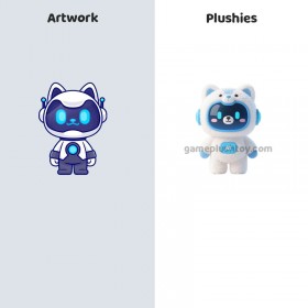 Muñeco de peluche con IA personalizado, mascota de dibujos animados personalizada y compañero emocional.