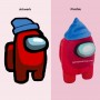 customized red among us plush toy