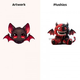 Halloween-Plüschfledermaus, individuell gestaltbare, niedliche Plüschtierpuppe