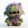 Peluche Monstre Démon, Poupée Mascotte Douce et Mignonne