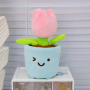 Tulipe créative en peluche douce, décoration florale en pot, jouet pour la maison