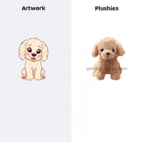 Teddyhund-Plüschtier aus weicher Baumwolle, individuell gefertigt, Geschenk für Mädchen