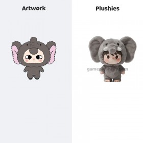 Mascota de peluche súper suave con cara de vinilo personalizada