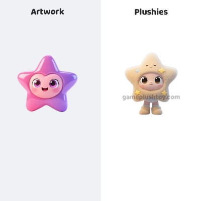 Muñeco de peluche de vinilo con forma de estrella