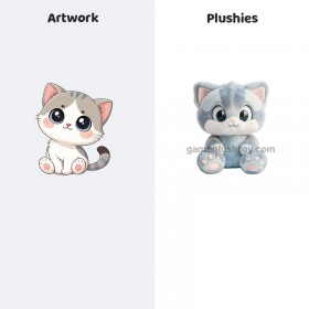 Kawaii Plüschtiere, niedliche Katzenkissen,