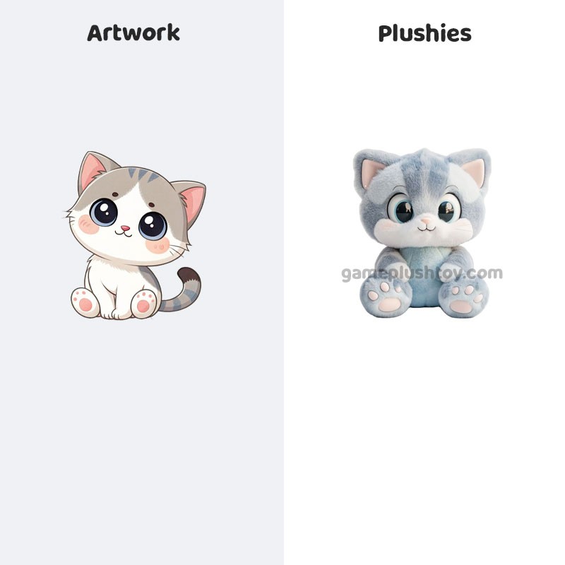 Peluche Kawaii Chat Mignon Coussin Peluche Poupées en Peluche pour Enfants