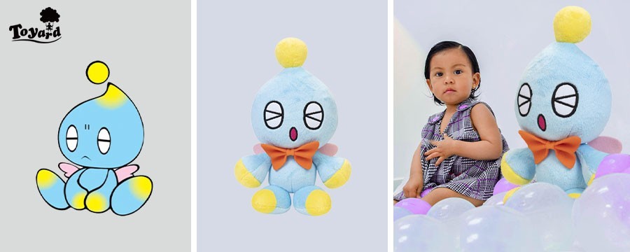 Peluches personnalisées à l'effigie de Sonic, pour tous les fans de Sonic le hérisson !