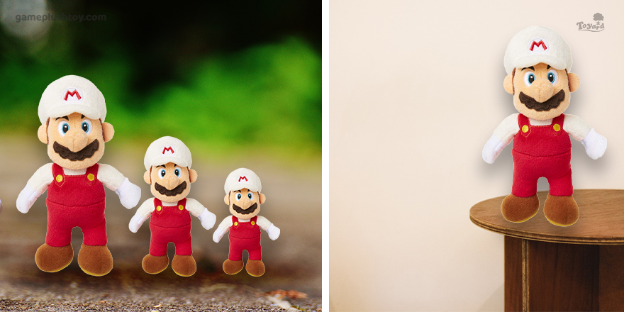 customized stuffed mario with your logo