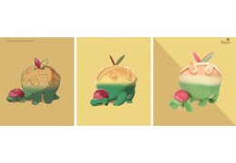 Send the Cute Gift Custom cute Pokemon plush toy Appletun Plush Toy